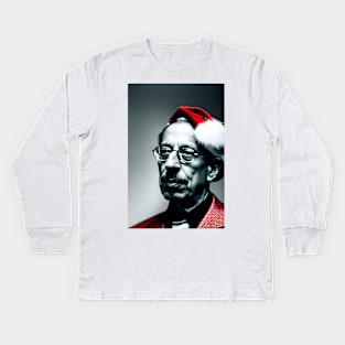 Santa Stravinsky (Celebrity Christmas) Kids Long Sleeve T-Shirt